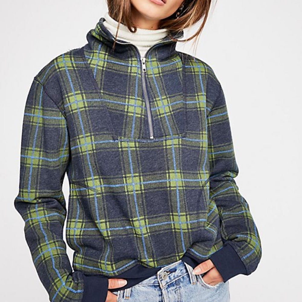 Free People Why Not Zip Thru Pullover